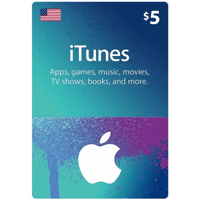 iTunes Gift Card $5 (US) - Instant Delivery Email